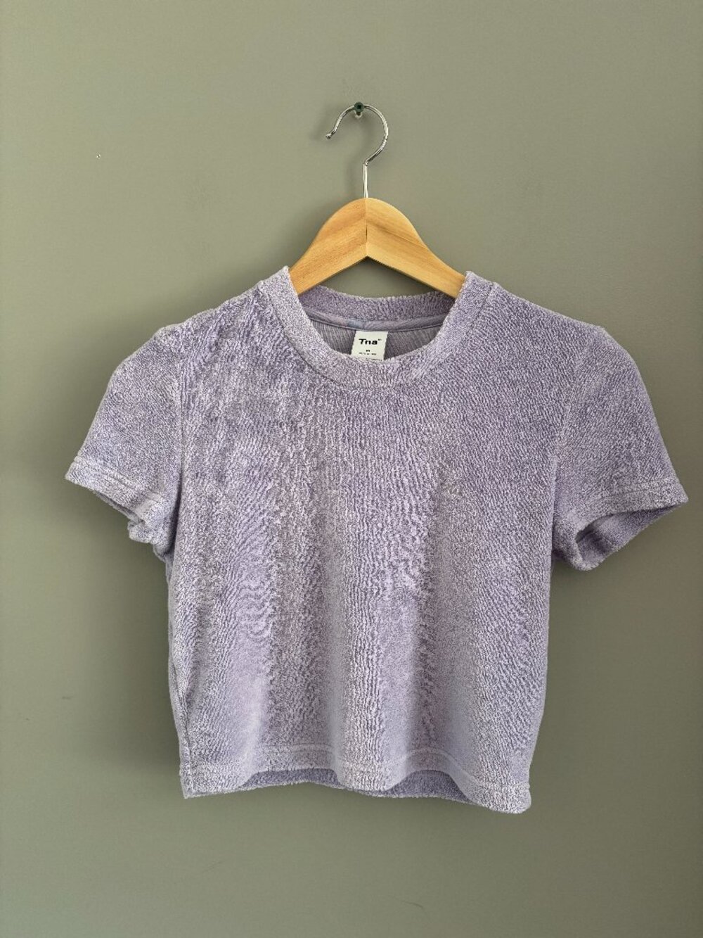 Patel Purple TNA Terry Crop Top
